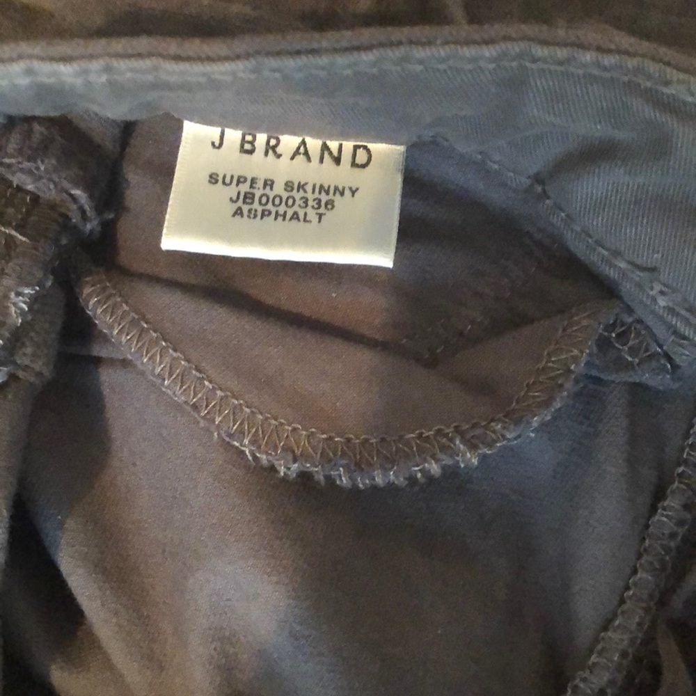 JBrand velvet super skinny legging asphalt size 26 - Picture 3 of 6